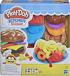 Play-Doh Mutfak Atölyesi Hamburger ve Patates Kızartması Seti E5472