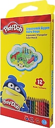 Play-Doh PLAY-KU027 Oluklu 12'li Jumbo Kuru Boya Seti