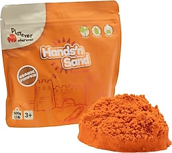 Playever Hands'n Sand Doğal Turuncu Kinetik Oyun Kumu 500 gr