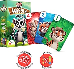 Playever Wiggly Wild Renk ve Sayı Eşleştirme Kart Oyunu