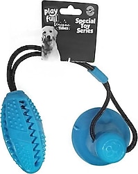 Playfull 5x12x56 cm Yapışkanlı Ödül Hazneli Mavi Köpek Oyuncağı