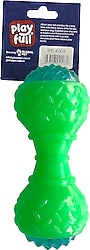 Playfull Pf-4008 5x15 cm Dumbel Aktivite Sesli Işıklı Yeşil Köpek Oyuncağı