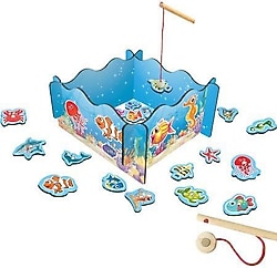 PlayWood Ahşap Manyetik Tutmalı Balık Oyunu