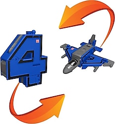 Pocket Morphers Dönüşebilen Numaralar No 4 Savaş Uçağı