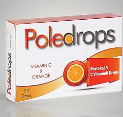 Poledrops Portakal ve C Vitaminli 24'lü Pastil