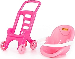 Polesie Bebek Arabası Pembe 36 cm 44525
