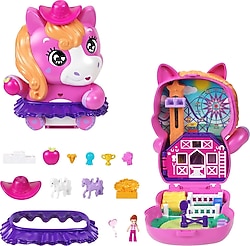 Polly Pocket Midilliyle Rodeo Heyecanı Micro Oyun Seti JCR39