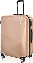 Polo&Sky Elmas ABS Gold Büyük Boy Valiz