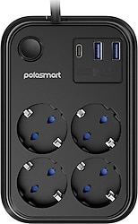 Polosmart MP22 USB'li 2m 4'lü Akım Korumalı Priz