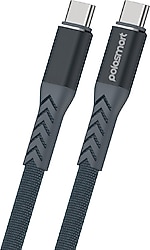 PoloSmart PSM117 1.2 m Type-C to Type-C Hızlı Şarj Kablosu