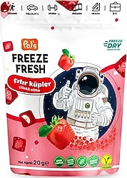 Pol 's Freeze Fresh Çilek Elma Çıtır Küpler 20 gr
