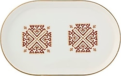 Porland 04alm006533 Arabesque Desen6 Kayık Tabak 18 cm