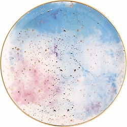 Porland Cosmos Desen5 Düz Tabak 24 cm