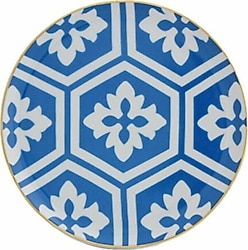 Porland Morocco Ds2 17 cm Düz Tabak Mavi