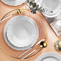 Porland Wavy 24 Parça 6 Kişilik Yemek Takımı