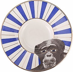 Porland Wild Life Monkey Çay Tabağı 11 cm