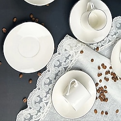 Porser Lumina Platin 2 Kişilik Kahve Fincan Takımı