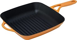 Pot Art Kare Turuncu 26 cm Izgara Döküm Tava