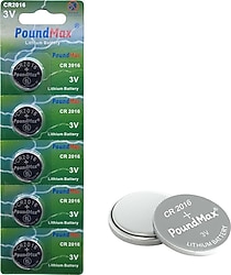 Poundmax CR2016 3V 5'li Lityum Düğme Pil
