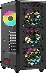 Power Boost PB-P801AB RGB 4 Fanlı 650 W ATX Oyuncu Kasası