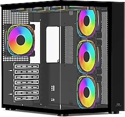 Power Boost PB-SS02B ARGB Fanlı Siyah ATX Oyuncu Kasası