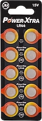 Power-Xtra LR44 1.5V 10'lu Alkalin Düğme Pil