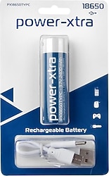 Power-Xtra PX18650TYPC 3.7V 2400 mAh Li-ion Type-C Şarjlı Pil