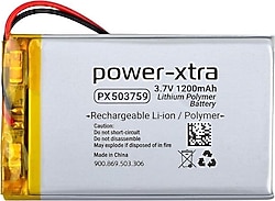 Power-Xtra PX503759 3.7V 1200 mAh Li-Polymer Pil