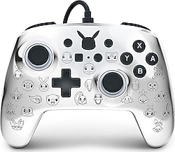 PowerA Enhanced Pikachu Black Silver Kablolu Nintendo Switch Oyun Kolu