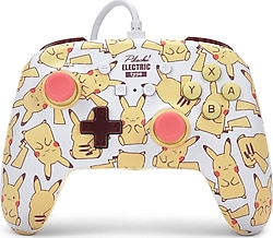 PowerA Enhanced Pikachu Blush Kablolu Nintendo Switch Oyun Kolu