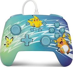 PowerA Enhanced Pikachu Evolution Kablolu Nintendo Switch Oyun Kolu