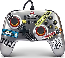 PowerA Nano Mario Kart Racer Gri Kablolu Nintendo Switch Oyun Kolu