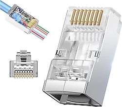 Powermaster PM-25748 RJ45 100'lü Konnektör