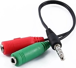 Powermaster PM-2697 3.5mm Mikrofon Hoparlör Ses Kablosu