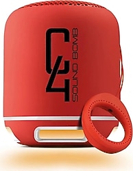 Powerway C4 5W Bluetooth Hoparlör Kırmızı