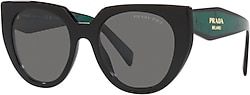 Prada SPR 14W 1AB5Z1 Black-Dark Grey Polarize Kadın Güneş Gözlüğü