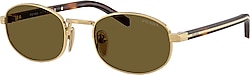 Prada PR B53S 5AK09Z Gold-Dark Brown Kadın Güneş Gözlüğü