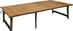 Pratikoutdoor 120x70 cm Ahşap Katlanır Kamp Masası