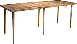Pratikoutdoor 75x200 cm Ahşap Katlanır Kamp Masası