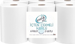 Pratiksoft İçten Çekmeli 2 Katlı 6'lı Kağıt Havlu