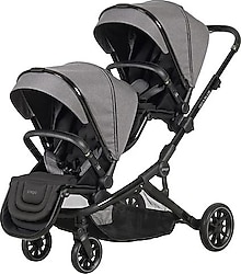 Prego 2223 Ibiza Plus Gri İkiz Bebek Arabası