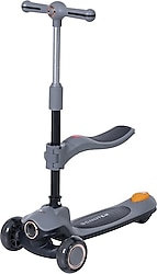 Prego Sidney K603-2 Gri 3 Tekerlekli Oturaklı Çocuk Scooter