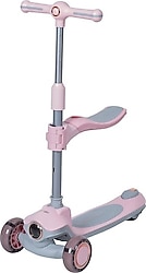 Prego Sidney K603-2 Pembe 3 Tekerlekli Oturaklı Çocuk Scooter