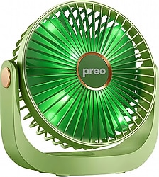 Preo FA16 Yeşil Taşınabilir Masaüstü USB Fan