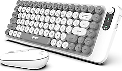 Preo K10 Beyaz Sessiz Kablosuz Klavye Mouse Seti