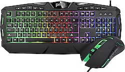 Preo KMG01 RGB Kablolu Oyuncu Klavye Mouse Seti