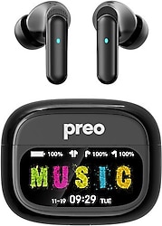 Preo MS45 ANC LCD TWS Siyah Kulak İçi Bluetooth Kulaklık