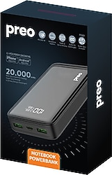 Preo PS10 20000 mAh Hızlı Şarj Powerbank