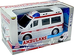 Prestij Oyuncak 112 Kutulu Pilli Işıklı Ambulans