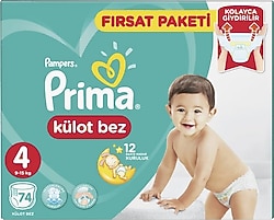 Prima 4 Numara Maxi 74'lü Külot Bez